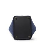 Hermès Bleu Nuit Feutre Wool and Black Swift Picotin Lock 18 Gold Hardware - Image 5